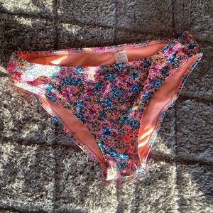 floral bikini bottom.
